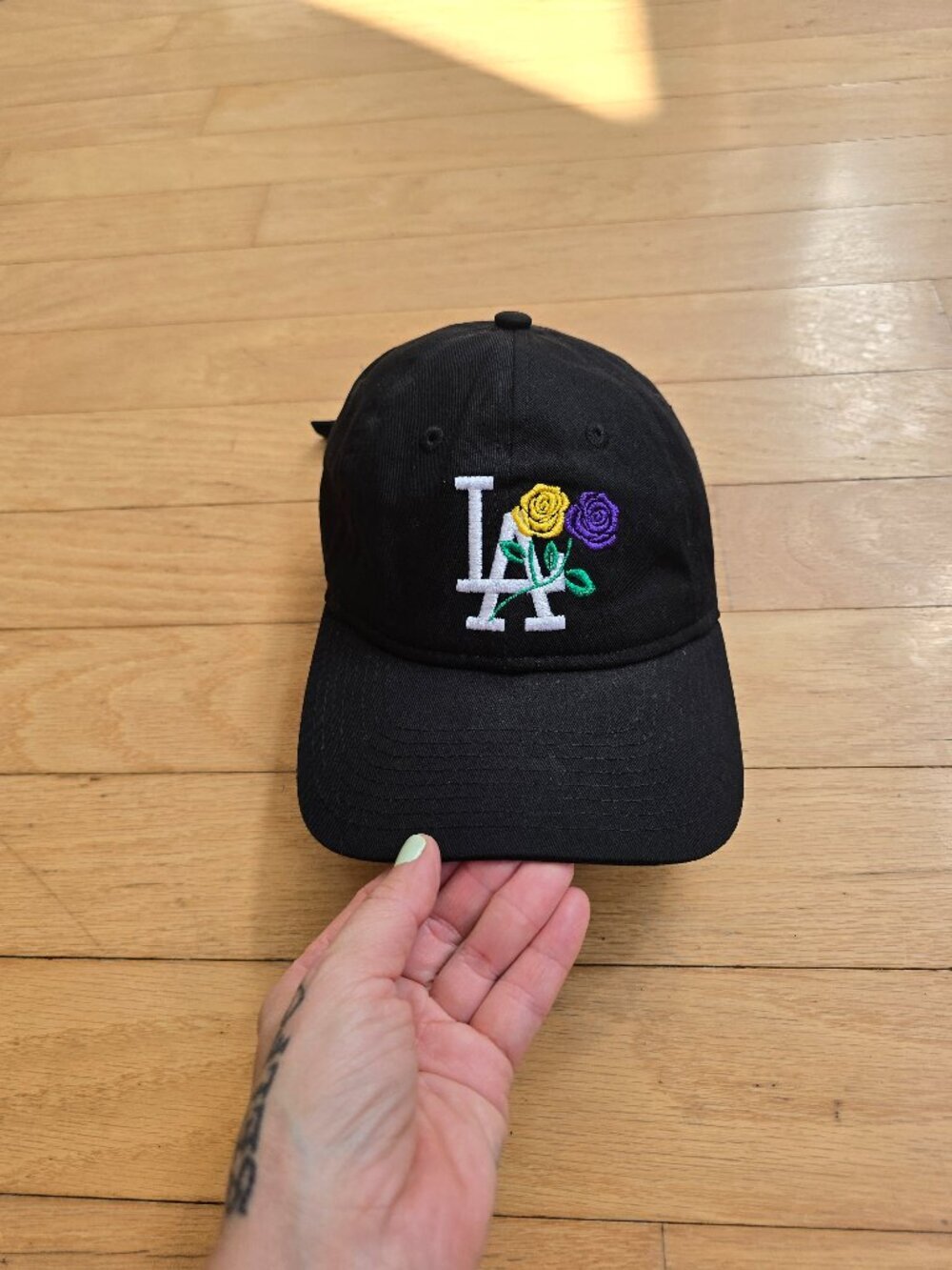 New Era | Los Angeles Dodgers Rose Edition black purple yellow baseball hat